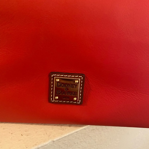 Dooney & Bourke Red Leather Hobo Purse. NWT. Card and Dust Bag Included. - Picture 5 of 7